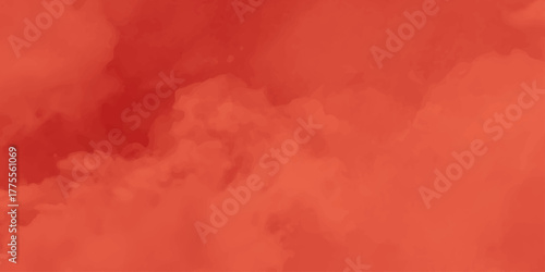Abstract Watercolor red grunge background painting. Old vintage grunge pattern distressed bright red paper. Expressive abstract painting showcasing a vivid fiery red color palette with smoky undertone