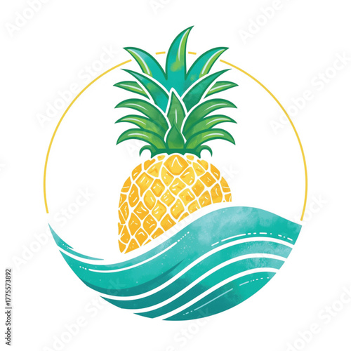 vector illustration of pineapple