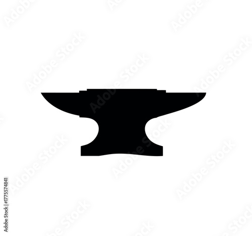 Anvil vector illustration icon isolated on white background.