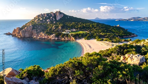 Fototapeta Naklejka Na Ścianę i Meble -  Beautiful Italian Island Beach Landscape.