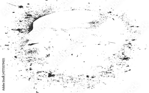 Black charcoal dust, gunpowder isolated on white background and texture, top view.Texture blPattern and texture of cracks, scratches and chip.ack and white abstract grunge style.