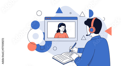 Online Meeting and Note-Taking: Collaborative Digital Communication and Remote Interaction