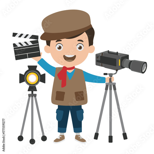 funny cartoon photographer
