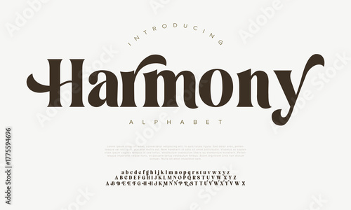 Modern alphabet letters font logo. Typography luxury minimal lettering fonts decorative wedding vintage retro logos. vector illustration	
