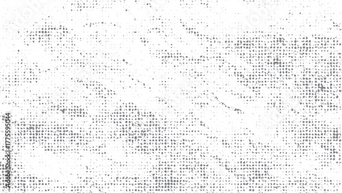 Distressed gray linen pattern background with soft textile effect. Grunge black and white texture with rough lines and faded photocopy feel. 