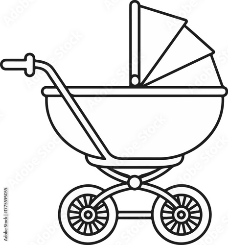 baby carriage vector illustration