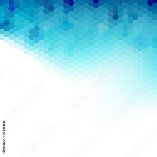  abstract geometric background. Brochure template design. Blue hexagon shape. eps 10