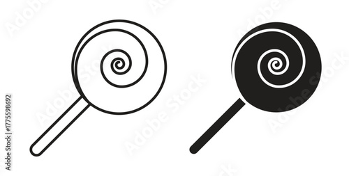 Candy icon. filled flat sign for mobile concept and web design