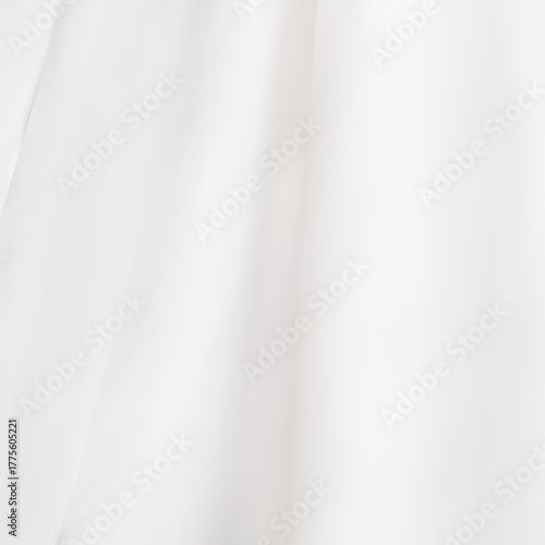 White wrinkled fabric. Sample of textiles. Fashion Style. eps 10