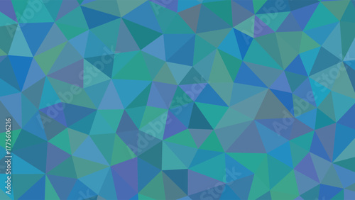Abstract blue green polygon background geometric pattern design for presentations