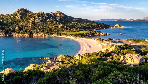 Fototapeta Naklejka Na Ścianę i Meble -  Beautiful Italian Coastal Beach Scenery.