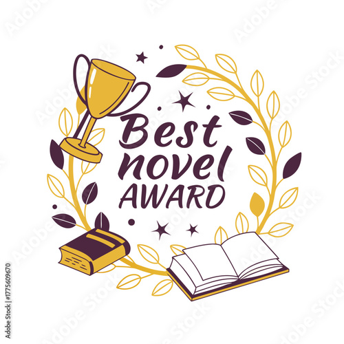 Literary Festival Winner Poster Vector