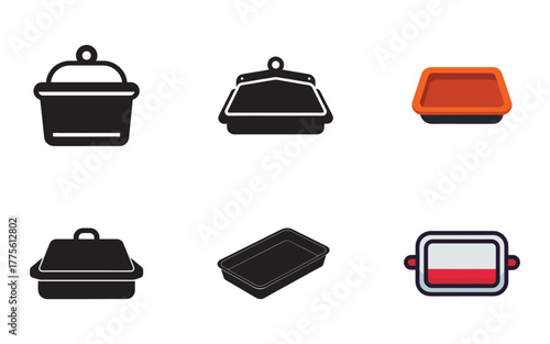 Versatile Kitchenware Icons Collection for Cooking and Baking Needs Professional Grade Bakeware Illustrations