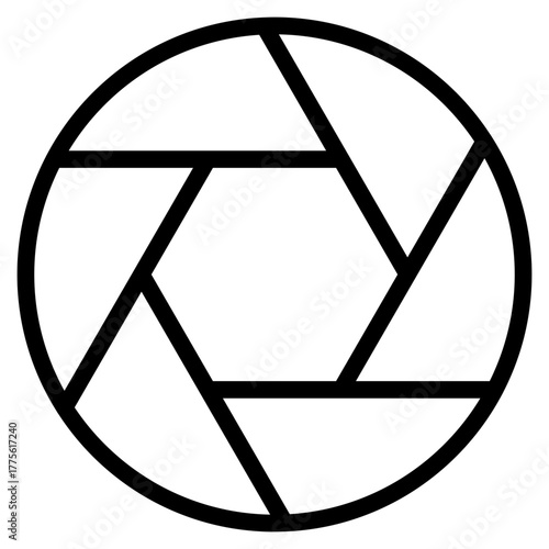 Lens Camera icon in vector illustration