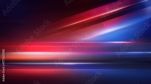 Breaking news background with red and blue accents and space for headline text, modern and professional broadcast design.