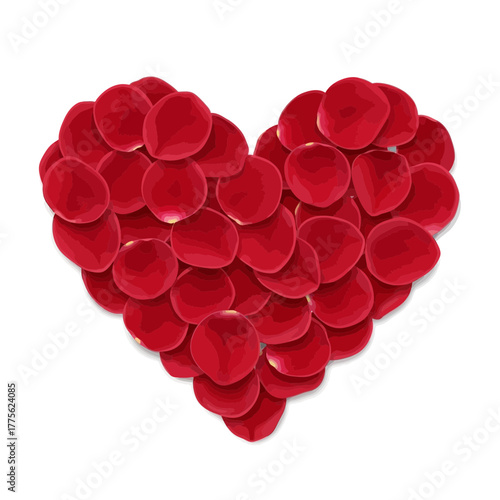 Microscopic View of Heart Shape Formed by Red Blood Cells in Scientific Concept