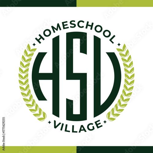 Homeschool Village Logo Design – Educational Community Emblem