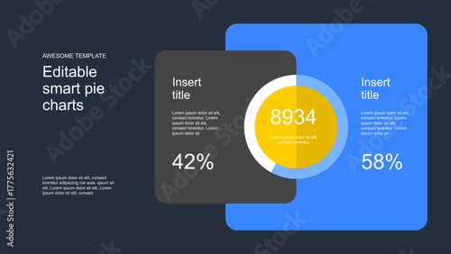 Editable Column Infographic Excel Chart for Data Presentation