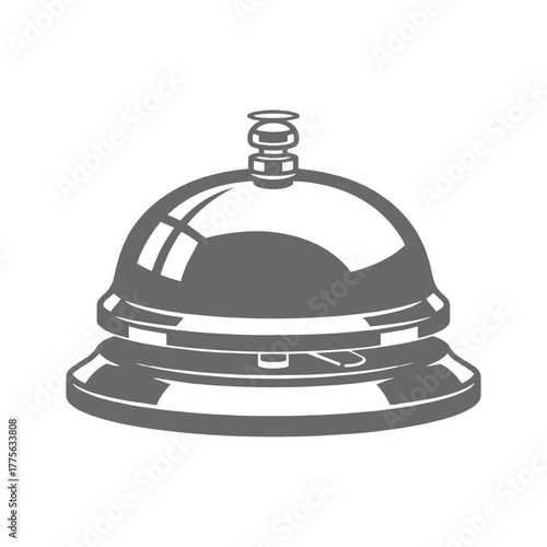 Classic Hotel Service Bell Icon Illustration