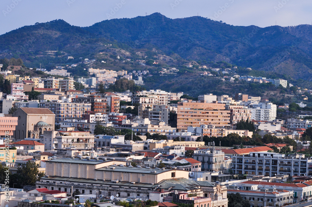 Naklejka premium Beautiful view of Messina old city, Sicily, Italy