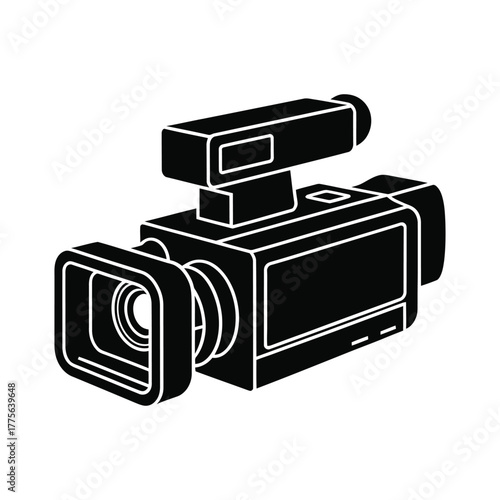 Video Camera Vector Silhouette 