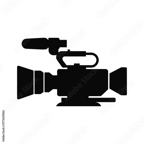Video Camera Vector Silhouette 