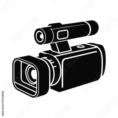 Video Camera Vector Silhouette 