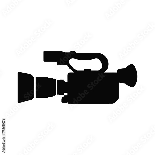 Video Camera Vector Silhouette 