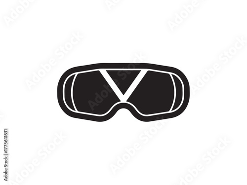 Virtual reality headset line icon