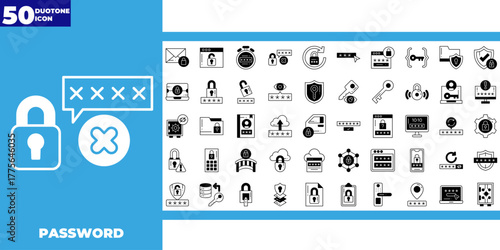 Password duotone icon pack