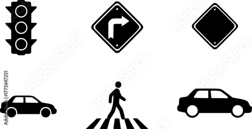 set of A person walking or walk sign flat vector icon for apps and websites on white background 