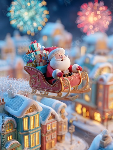  Christmas 3D Animation Pack – Santa Claus, Reindeer, Snowy Village, Gifts and Magical Holiday Backgrounds with Festive Lights and Cinematic Atmosphere, video Christmas, Christmas video, wallpaper