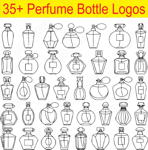 Perfume Bottle Icons Sheet