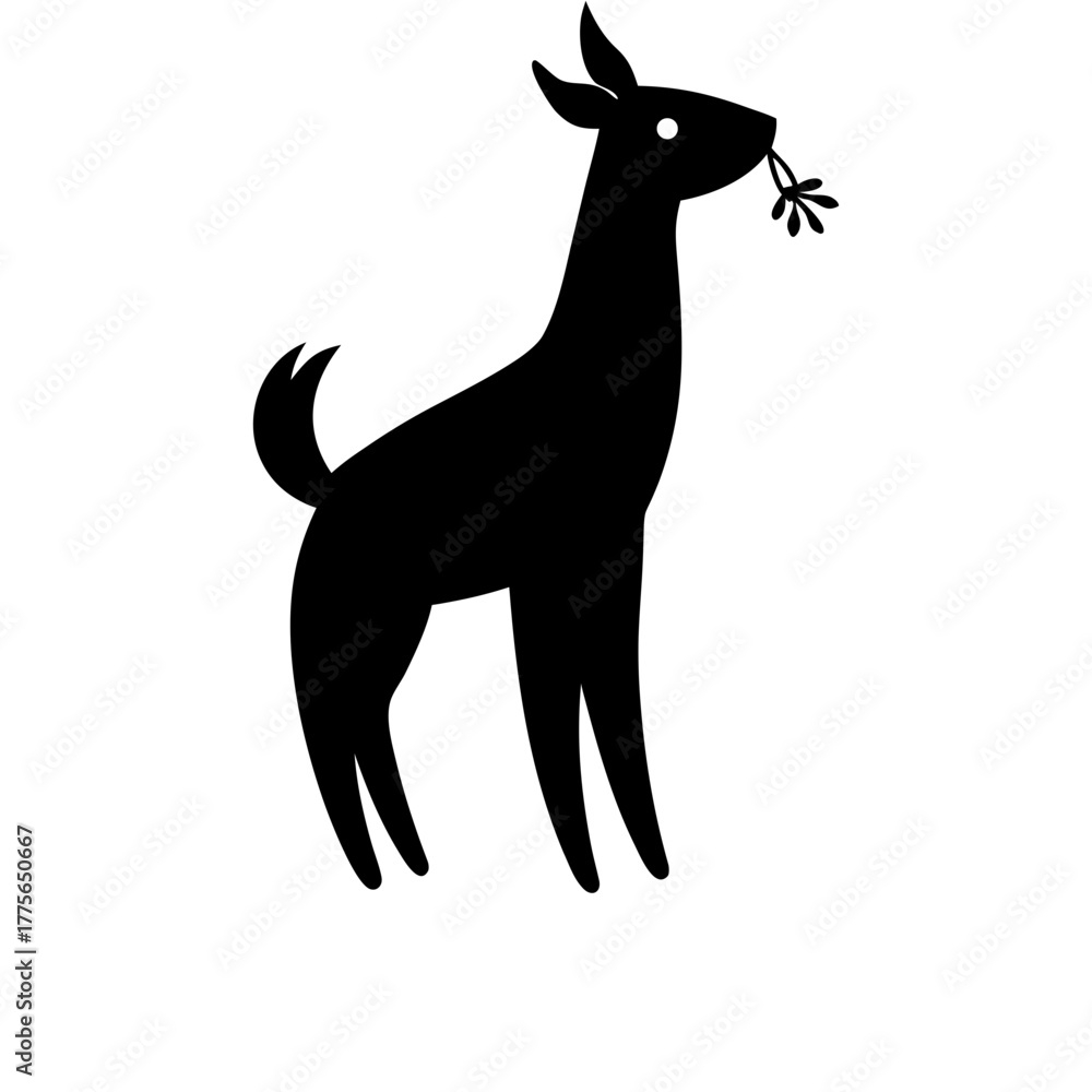 Fototapeta premium silhouette of a deer