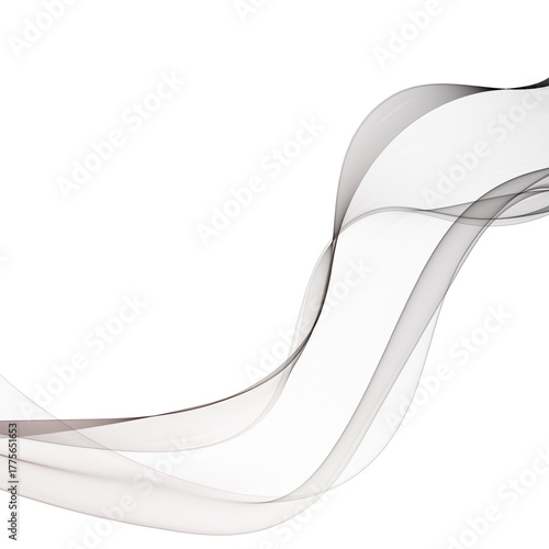 Abstract vector background, gray waved lines for brochure, website, flyer design. Transparent smooth wave. eps 10