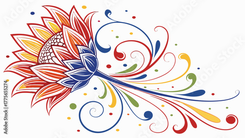 Close-up Abstract Liquid Art Background with Vivid Swirls