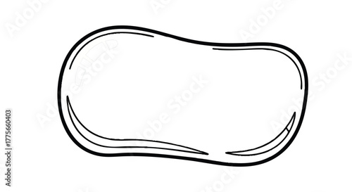 Glossy shiny texture outline icon vector