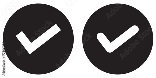  Check mark icon set. tick mark icon. Check box icon with correct sign. approval symbol. Check list circle frame. Check marks for approved, yes, right, accept, confirmation, agreement and more icons.
