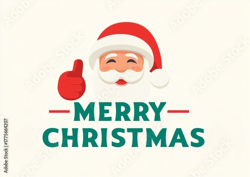 Santa Merry Christmas graphic
