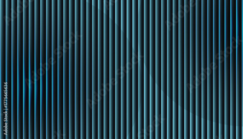 Abstract neon cyan vertical stripes on dark with subtle wavy glow and ribbed 3D texture; modern tech backdrop for banners, web headers, wallpapers