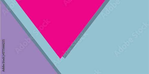 pastel geometric triangles abstract modern design pink purple blue layered minimalist composition material style