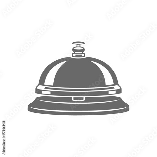Classic Hotel Service Bell Icon Illustration