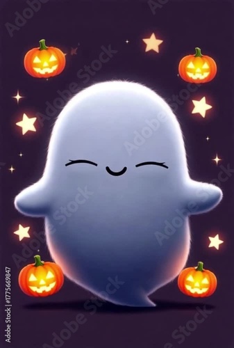 halloween background with pumpkin