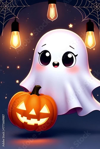 halloween pumpkin on a dark background