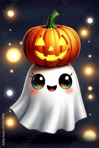 halloween pumpkin on a dark background