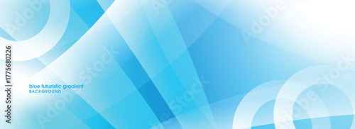 Overlapping Blue Geometric Forms Abstract Background Banner Keywords: overlapping, blue