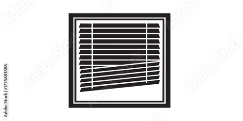 Window blind icon vector