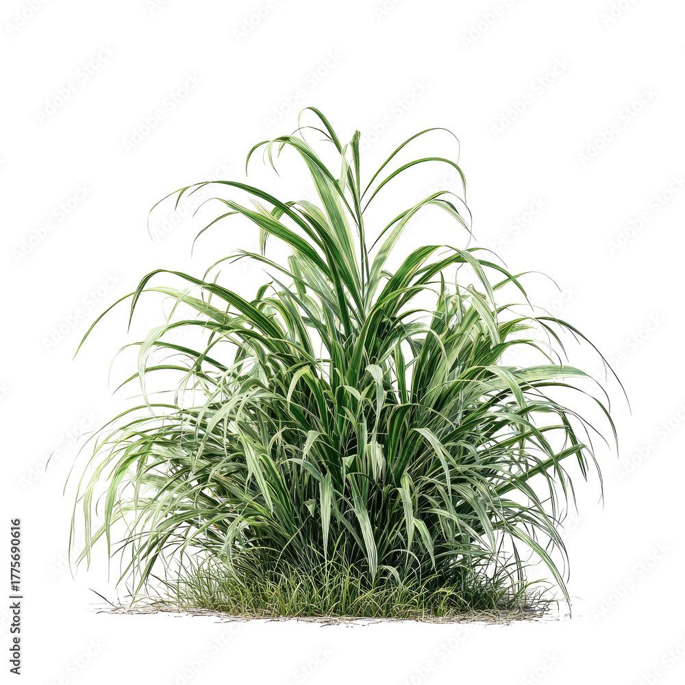 Fototapeta premium Dense, variegated grass plant
