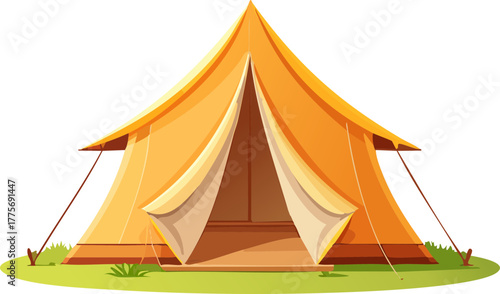 tent on a white background