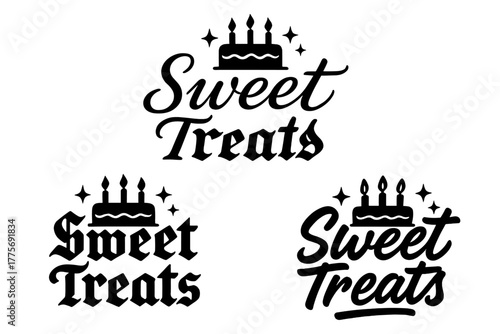 Sweet Treats Calligraphy. Sweet Treats. Create a calligraphy lettering illustration of the phrase: Sweet